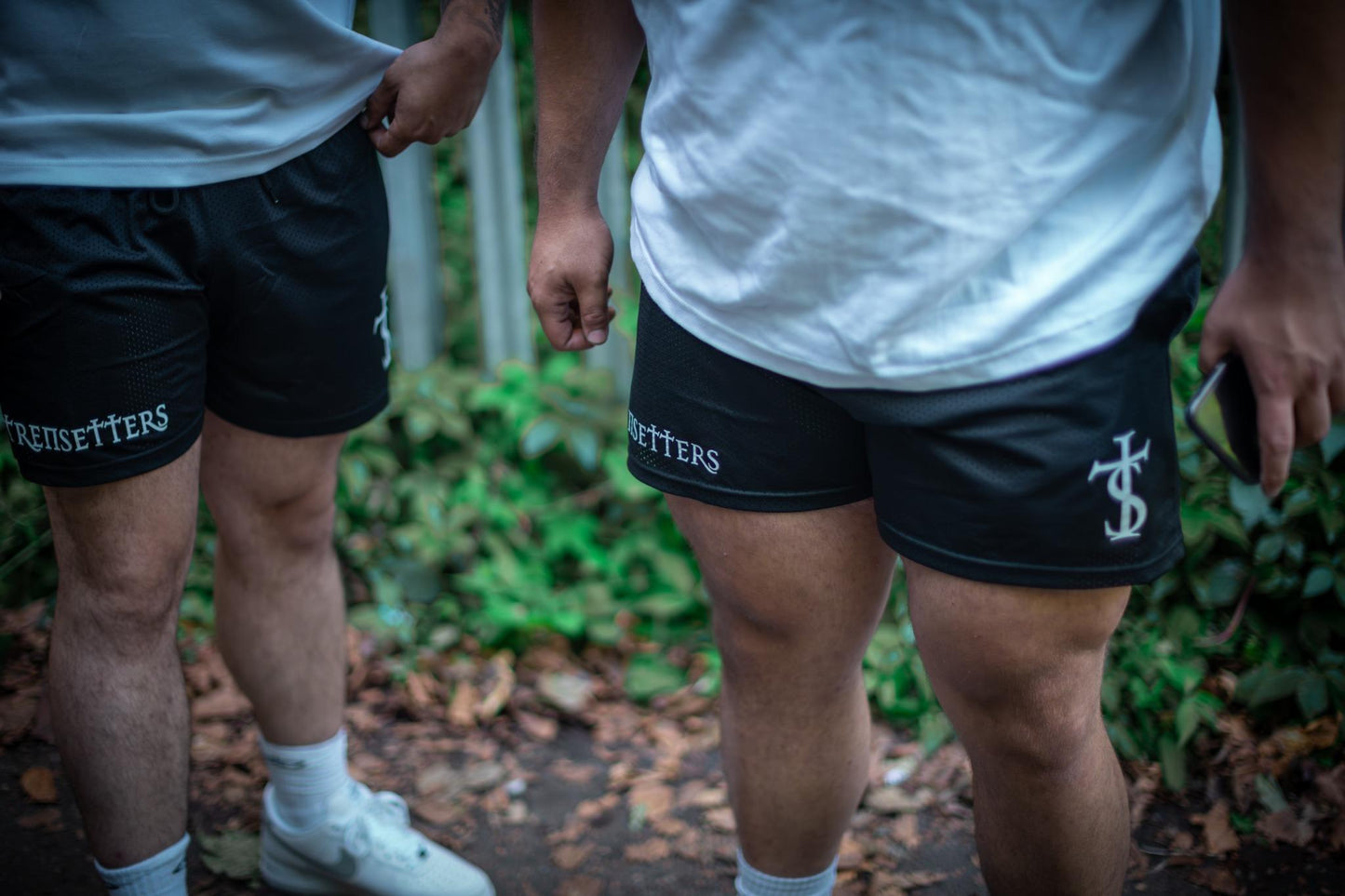 Trensetters Black Mesh Shorts - 6 Inch In Seam