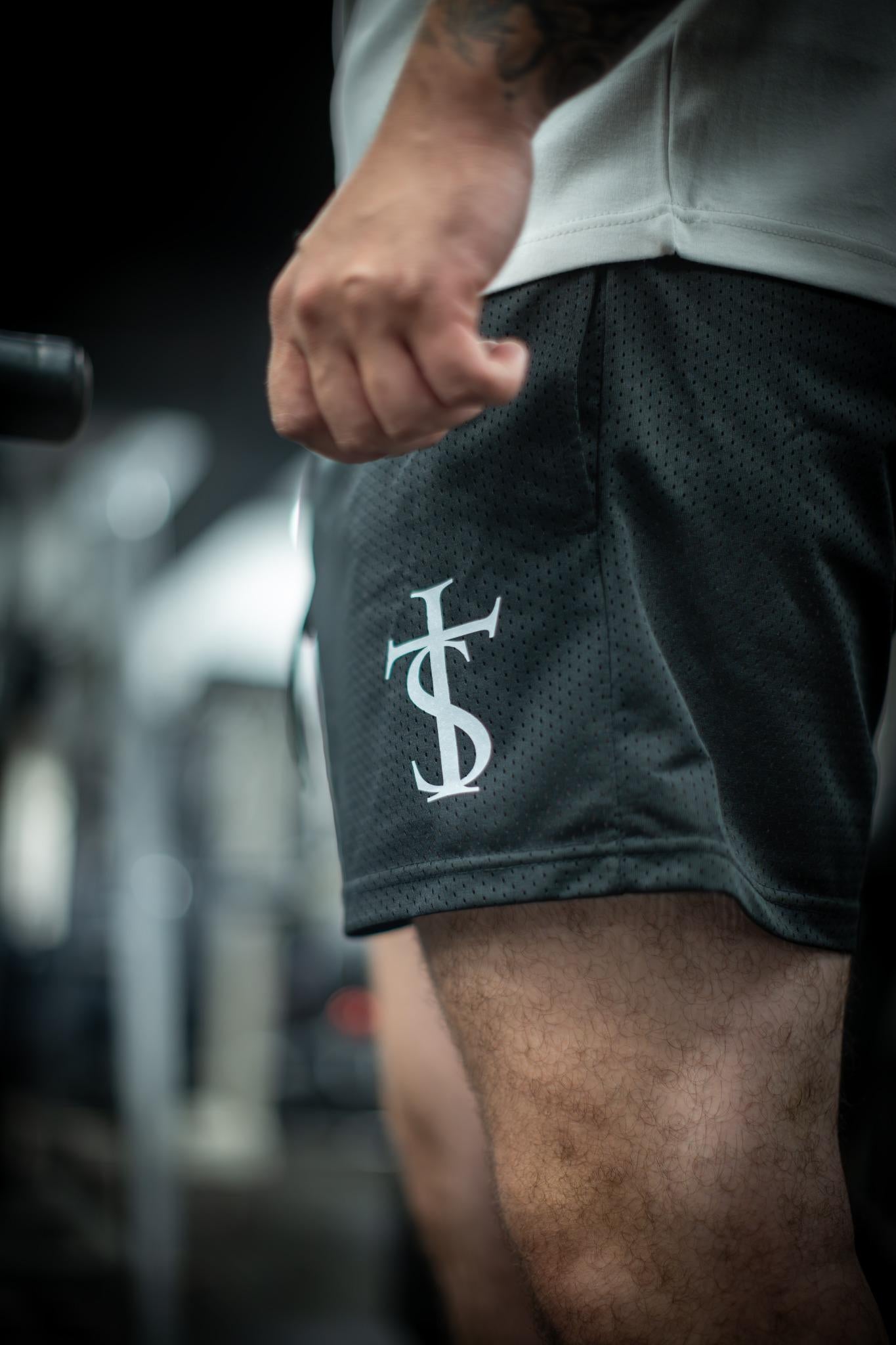 Trensetters Black Mesh Shorts - 6 Inch In Seam